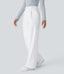 Halara Flex™ DayStretch High Waisted Pocket Straight Leg Work Pants - White