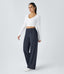 Halara Flex™ DayStretch High Waisted Pocket Straight Leg Work Pants - Midnight Blue
