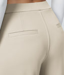 Halara Flex™ DayStretch High Waisted Pocket Straight Leg Work Pants - Oat Milk