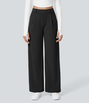 Halara Flex™ DayStretch High Waisted Pocket Straight Leg Work Pants - Black