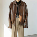 Giacca Casual in pelle Uomo