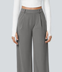 Halara Flex™ DayStretch High Waisted Pocket Straight Leg Work Pants - Silent Storm