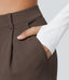 Halara Flex™ DayStretch High Waisted Pocket Straight Leg Work Pants - Chocolate Martini