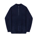 Maglione con Mezza Zip a Collo Alto