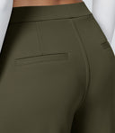 Halara Flex™ DayStretch High Waisted Pocket Straight Leg Work Pants - Forest Night