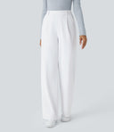 Halara Flex™ DayStretch High Waisted Pocket Straight Leg Work Pants - White
