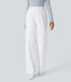 Halara Flex™ DayStretch High Waisted Pocket Straight Leg Work Pants - White