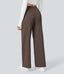 DayStretch High Waisted Pocket Straight Leg Work Pants