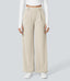 Halara Flex™ DayStretch High Waisted Pocket Straight Leg Work Pants - Oat Milk