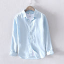 Camicia in Lino Bianca - Old Money®