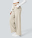 Halara Flex™ DayStretch High Waisted Pocket Straight Leg Work Pants - Oat Milk