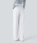 Halara Flex™ DayStretch High Waisted Pocket Straight Leg Work Pants - White