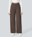 Halara Flex™ DayStretch High Waisted Pocket Straight Leg Work Pants - Chocolate Martini