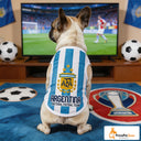 Argentina dog jersey for World Cup matchday