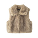 Gilet Smanicato Pelliccia Donna