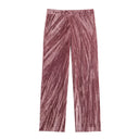 Completo Velluto Donna Rosa con Piume