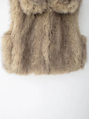 Gilet Smanicato Pelliccia Donna