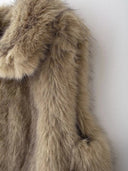 Gilet Smanicato Pelliccia Donna