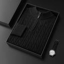 Maglione in Lana Merino Zip - Old Money®