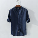 Camicia Coreana in Lino - Old Money®