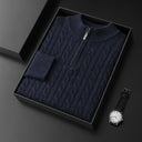 Maglione in Lana Merino Zip - Old Money®